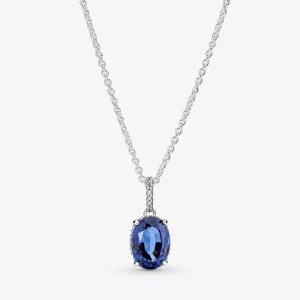 (imagen para) Collar colgante PANDORA Sparkling Statement Halo - 390055C01