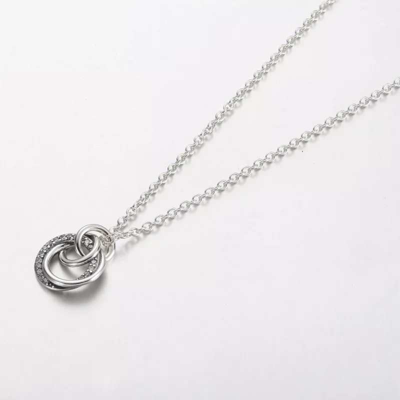 (imagen para) Collar con colgante de la familia Pandora Always Encircled - 391455C01 - Ver 2