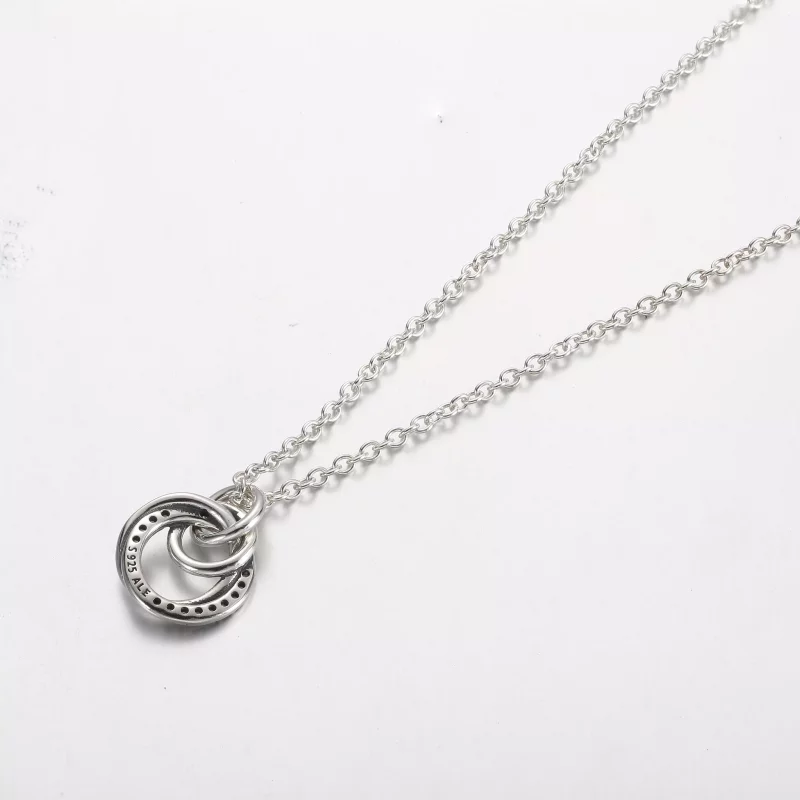 (imagen para) Collar con colgante de la familia Pandora Always Encircled - 391455C01 - Ver 3