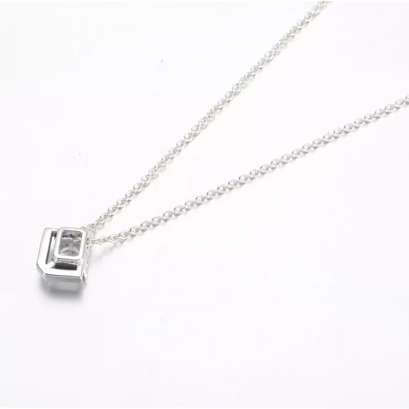 (imagen para) Collar con halo brillante rectangular de Pandora - 392388C01 - Ver 3