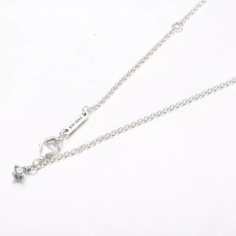 (imagen para) Collar con halo brillante rectangular de Pandora - 392388C01 - Ver 4