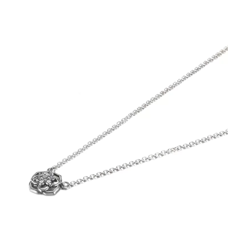 (imagen para) Collar PANDORA con colgante de pétalos de rosa - 399370C01 - Ver 2