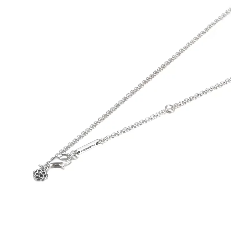 (imagen para) Collar PANDORA con colgante de pétalos de rosa - 399370C01 - Ver 4