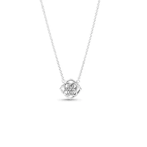 (imagen para) Collar PANDORA con colgante de pétalos de rosa - 399370C01