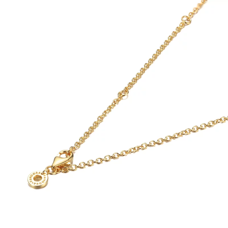 (imagen para) Collar Pandora Logo Pavé Circle Collier - 367436C01 - Ver 4