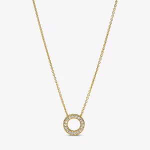 (imagen para) Collar Pandora Logo Pavé Circle Collier - 367436C01