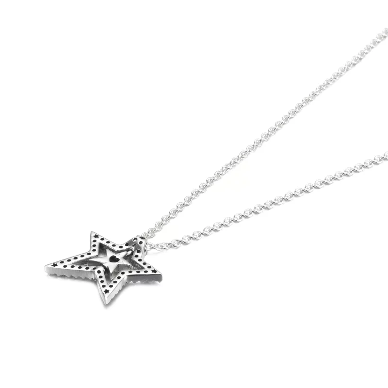 (imagen para) Collar PANDORA Pavé Asymmetric Star Collier - 390020C01 - Ver 3
