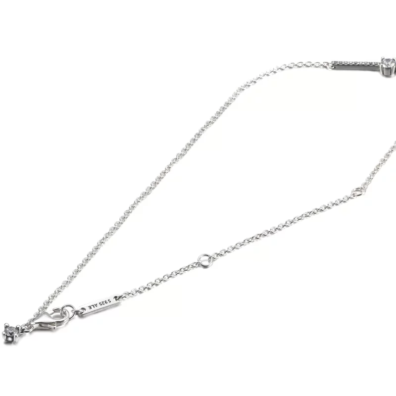 (imagen para) Collar PANDORA Sparkling Pavé Collier Bars - 390059C01 - Ver 5