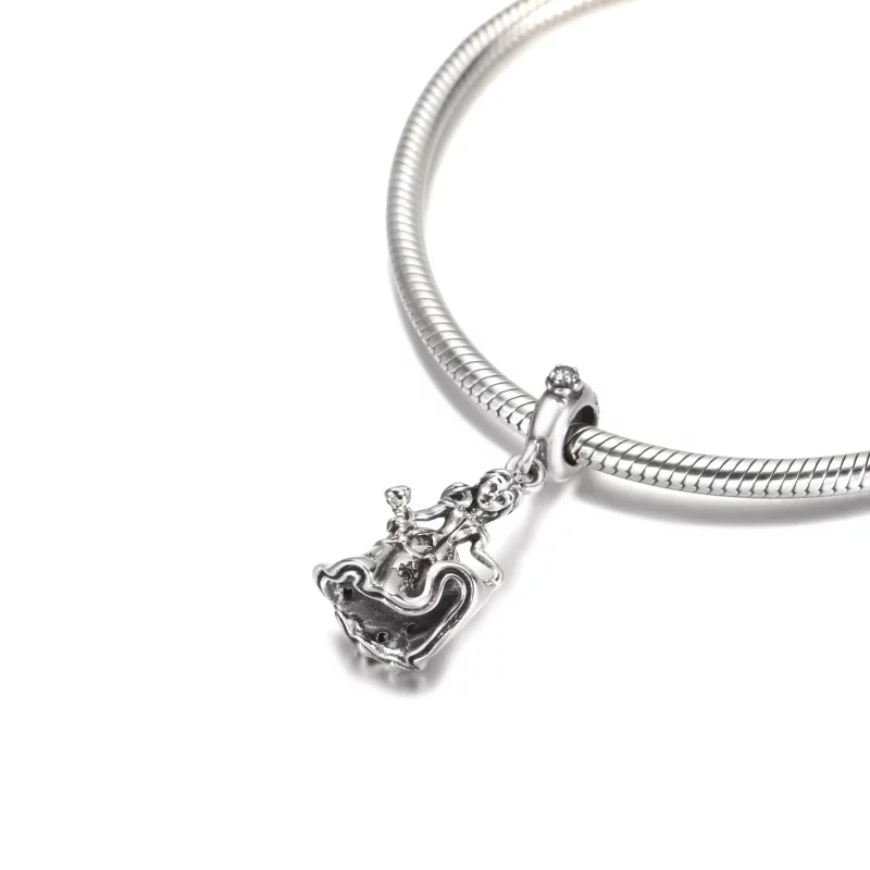 (imagen para) Encanto colgante Pandora Disney Bella bailando con la Bestia - 790014C01 - Ver 6