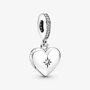 (imagen para) PANDORA Abalorio Colgante de Cerradura en Forma de Corazón Abrible - 799537C01