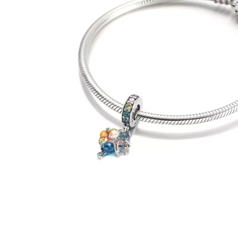 (imagen para) PANDORA Abalorio Colgante de Vidrio Murano Árbol de Unión - 790768C01 - Ver 4
