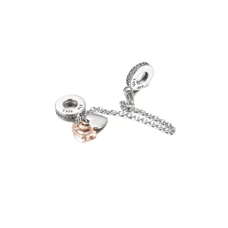 (imagen para) PANDORA Abalorio de Seguridad Corazón Familiar - 789541C01-05 - Ver 4