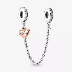 (imagen para) PANDORA Abalorio de Seguridad Corazón Familiar - 789541C01-05