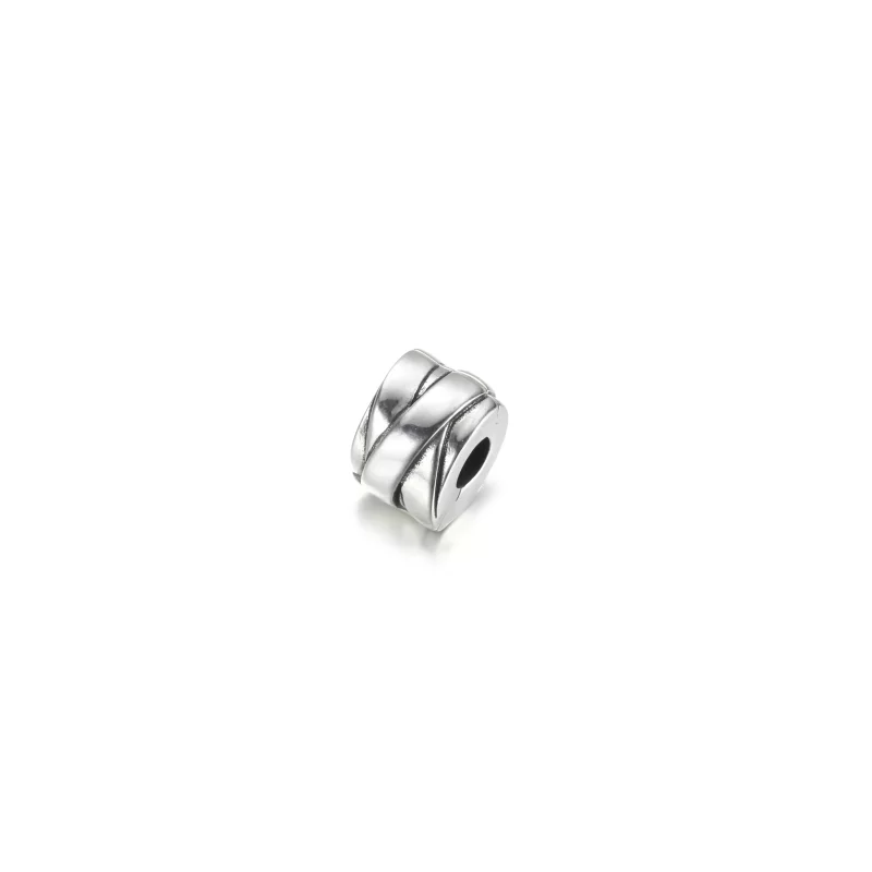 (imagen para) PANDORA Abrazaderas de Charm Pulido con Lazos - 799502C00 - Ver 2