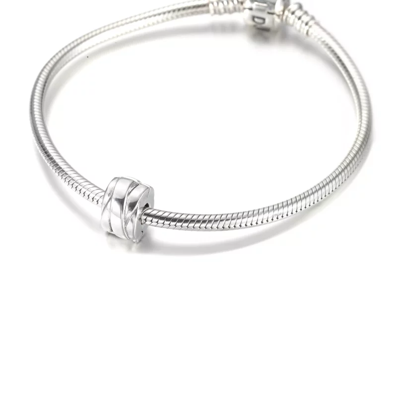 (imagen para) PANDORA Abrazaderas de Charm Pulido con Lazos - 799502C00 - Ver 6