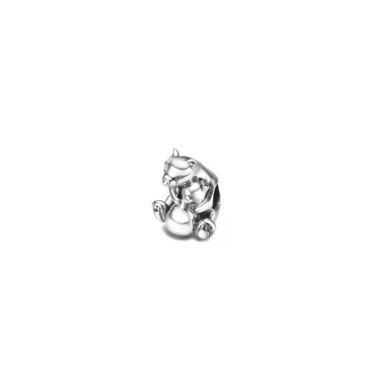 (imagen para) PANDORA Abrazo de Osos Polares Charm - 790032C01 - Ver 2