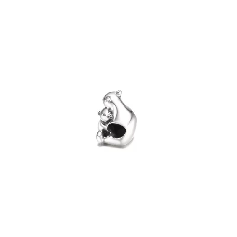 (imagen para) PANDORA Abrazo de Osos Polares Charm - 790032C01 - Ver 4