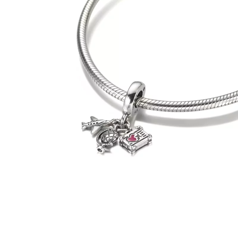 (imagen para) PANDORA Avión, Globo y Maleta Charm Colgante - 799435C01 - Ver 5