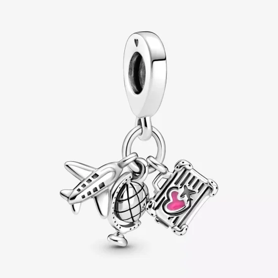 (imagen para) PANDORA Avión, Globo y Maleta Charm Colgante - 799435C01