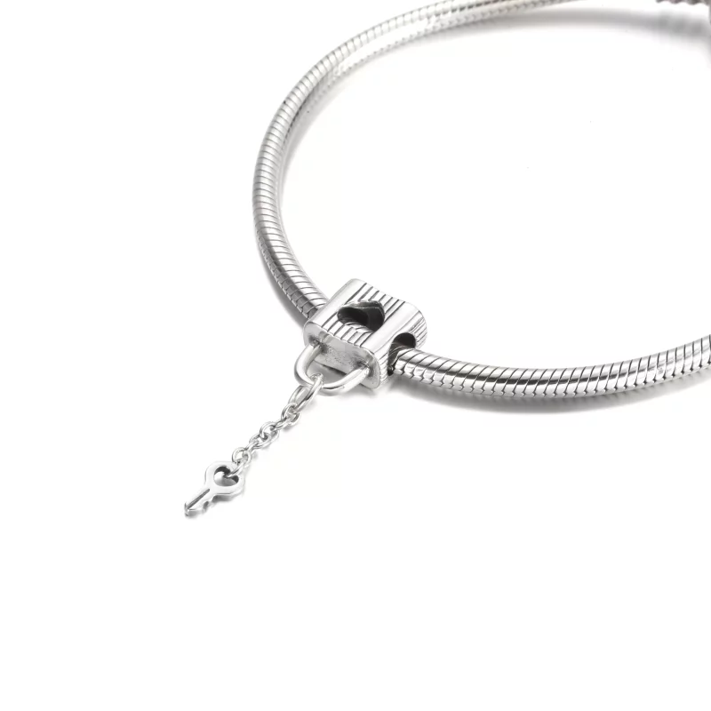 (imagen para) PANDORA Candado y Llave de Corazón Charm - 790095C01 - Ver 5