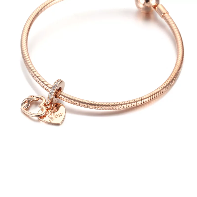 (imagen para) PANDORA Charm colgante Corazón Infinito Love You - 789369C01 - Ver 5