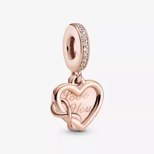 (imagen para) PANDORA Charm colgante Corazón Infinito Love You - 789369C01