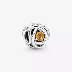 (imagen para) PANDORA Charm de Círculo Eterno de Miel de Noviembre - 790065C04