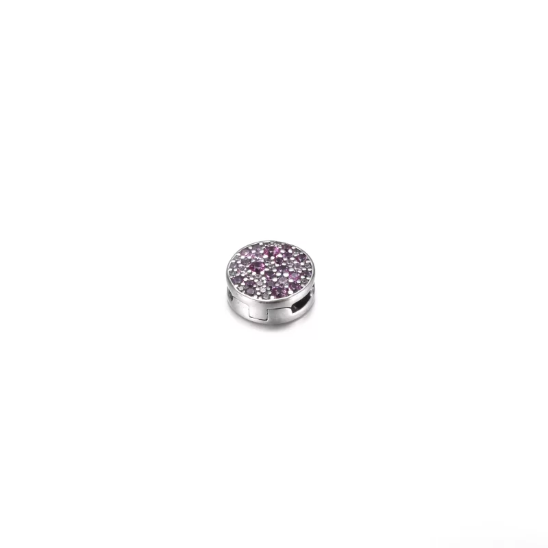 (imagen para) PANDORA Clip de Charm Pavé Rosa - 799362C01 - Ver 4