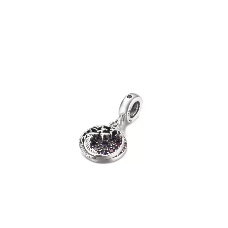 (imagen para) PANDORA Colgante de Pluma con Pavé - 799561C01 - Ver 3