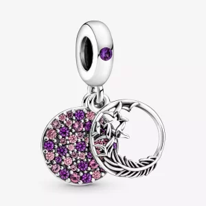 (imagen para) PANDORA Colgante de Pluma con Pavé - 799561C01