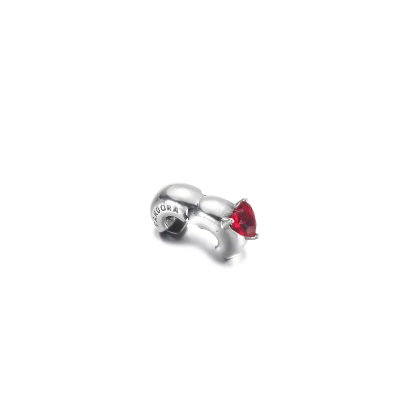 (imagen para) PANDORA Corazón Rojo Solitario Clip Charm - 799203C01 - Ver 3