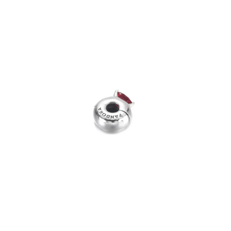(imagen para) PANDORA Corazón Rojo Solitario Clip Charm - 799203C01 - Ver 4