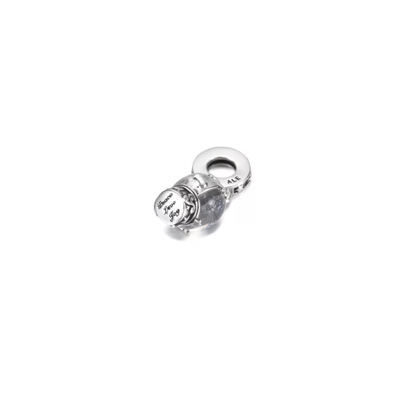 (imagen para) PANDORA Disney Beauty and the Beast Encanto Colgante Rosa Encantada - 790024C01 - Ver 4
