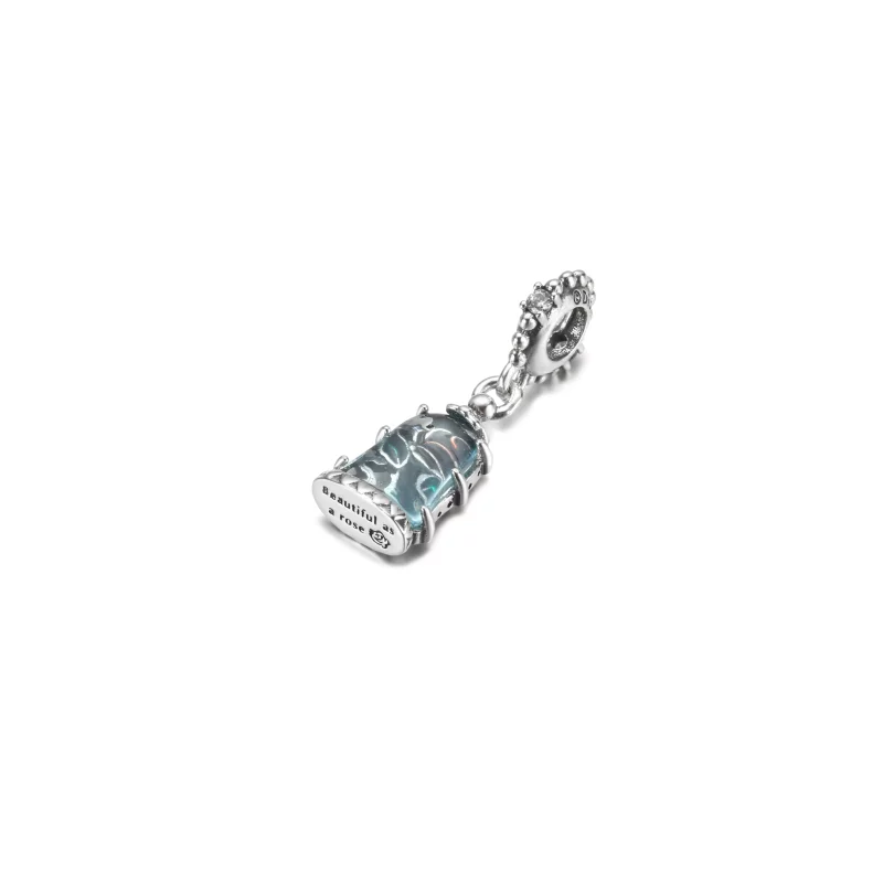 (imagen para) PANDORA Disney Beauty and the Beast Encanto Colgante Rosa Encantada - 790024C01 - Ver 6