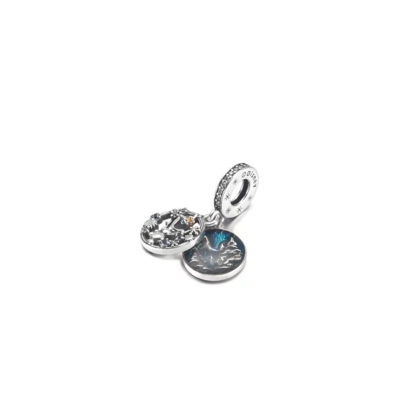 (imagen para) PANDORA Disney Frozen Snow Olaf Doble Dangle Charm - 799638C01 - Ver 2