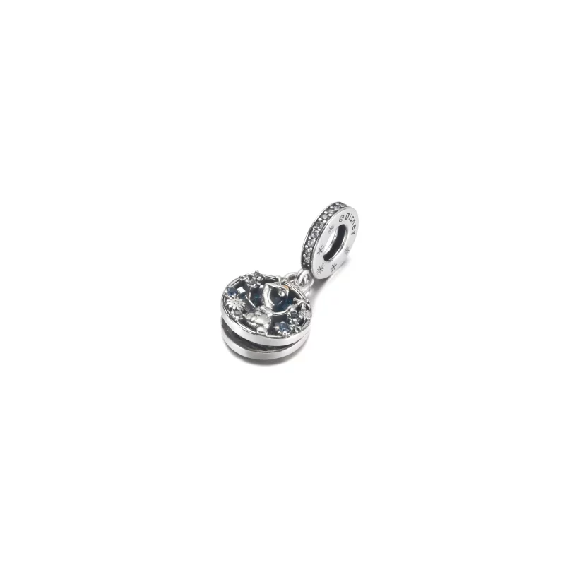 (imagen para) PANDORA Disney Frozen Snow Olaf Doble Dangle Charm - 799638C01 - Ver 4