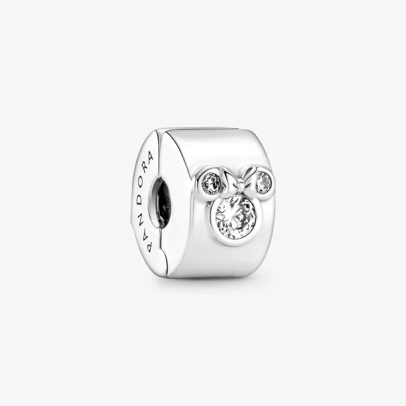 (imagen para) PANDORA Disney Mickey Mouse y Minnie Mouse Clip Charm - 790111C01
