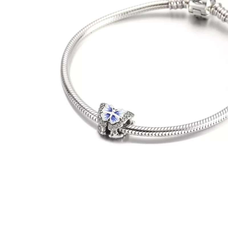 (imagen para) PANDORA Encanto Brillante de Mariposa Azul - 790761C01 - Ver 5