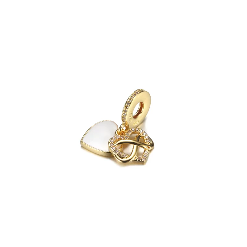 (imagen para) PANDORA encanto colgante con corazón infinito brillante - 759516C01 - Ver 2
