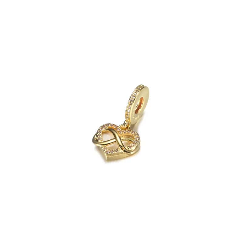 (imagen para) PANDORA encanto colgante con corazón infinito brillante - 759516C01 - Ver 3