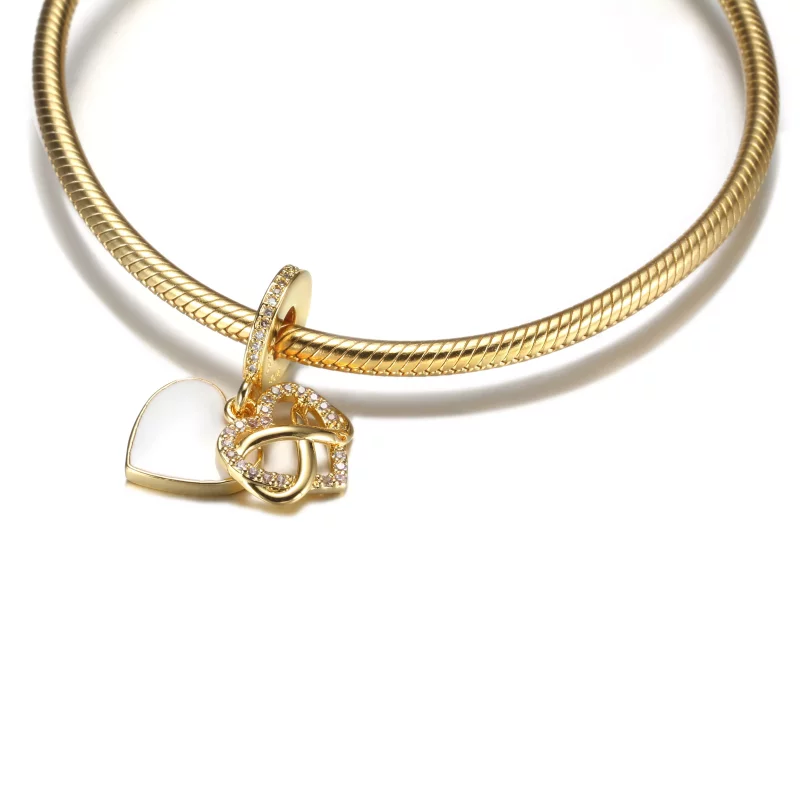 (imagen para) PANDORA encanto colgante con corazón infinito brillante - 759516C01 - Ver 5