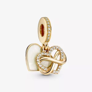 (imagen para) PANDORA encanto colgante con corazón infinito brillante - 759516C01