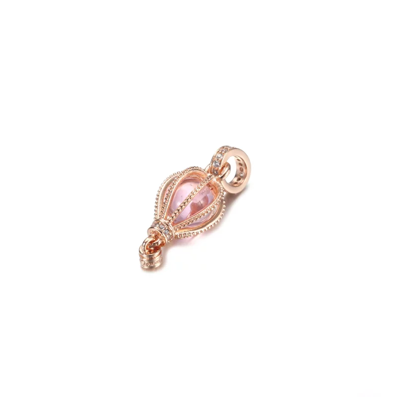 (imagen para) PANDORA Encanto Colgante de Globo Aerostático Rosa Brillante - 789434C01 - Ver 2