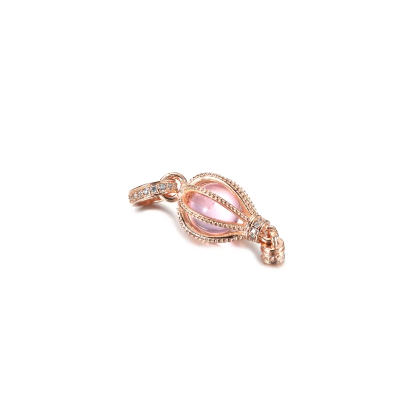 (imagen para) PANDORA Encanto Colgante de Globo Aerostático Rosa Brillante - 789434C01 - Ver 3