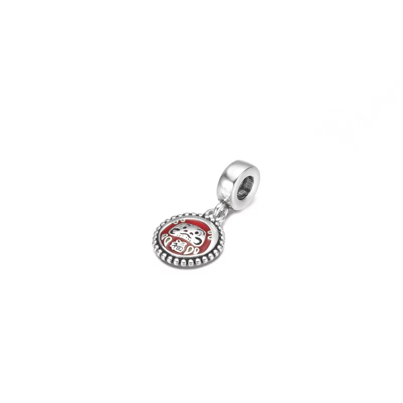 (imagen para) PANDORA encanto colgante de muñeca daruma - 791169C00_E027 - Ver 2