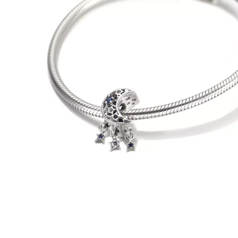 (imagen para) PANDORA Encanto de Estrella y Luna Creciente - 799643C01 - Ver 5