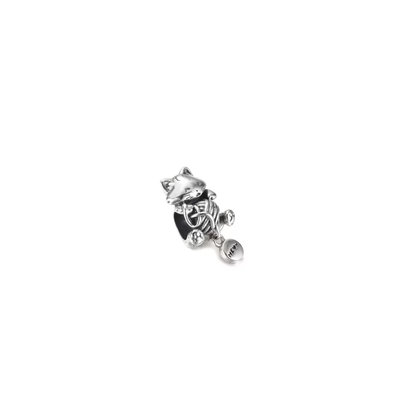 (imagen para) PANDORA Encanto de Gatito y Bola de Hilo - 799535C00 - Ver 2