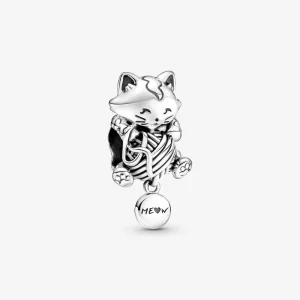 PANDORA Encanto de Gatito y Bola de Hilo - 799535C00 (imagen para) PANDORA Encanto de Gatito y Bola de Hilo - 799535C00