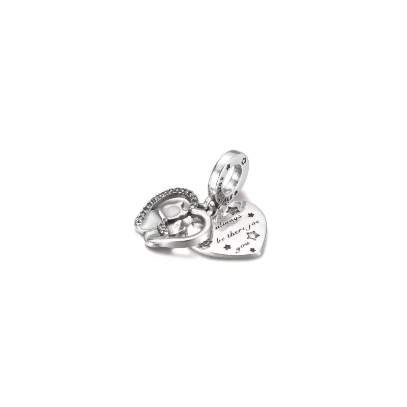 (imagen para) PANDORA Gato y Corazones Charm Colgante - 799546C01 - Ver 2