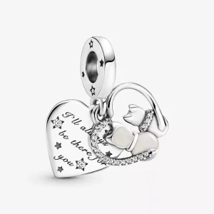 (imagen para) PANDORA Gato y Corazones Charm Colgante - 799546C01